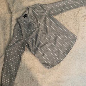 [The Limited] Polka Dot Long Sleeve Blouse